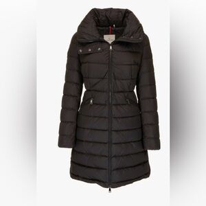 MONCLER Flammette Black Zip-Away Hooded Puffer Jacket